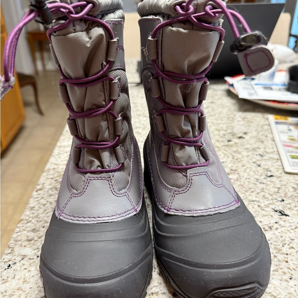 The North Face Kids Boots - Gray and Purple